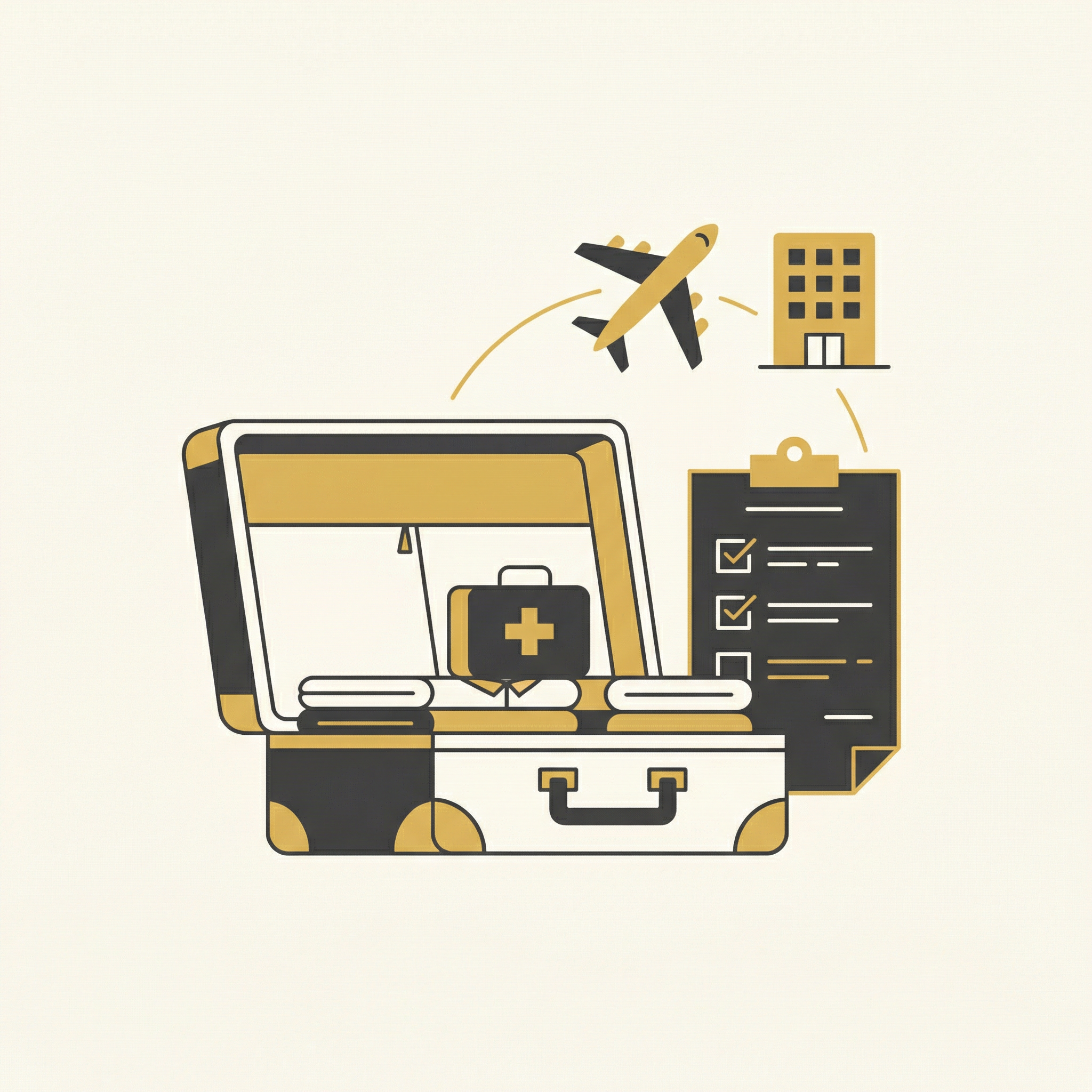 Příprava na cestu – ubytování a transfer