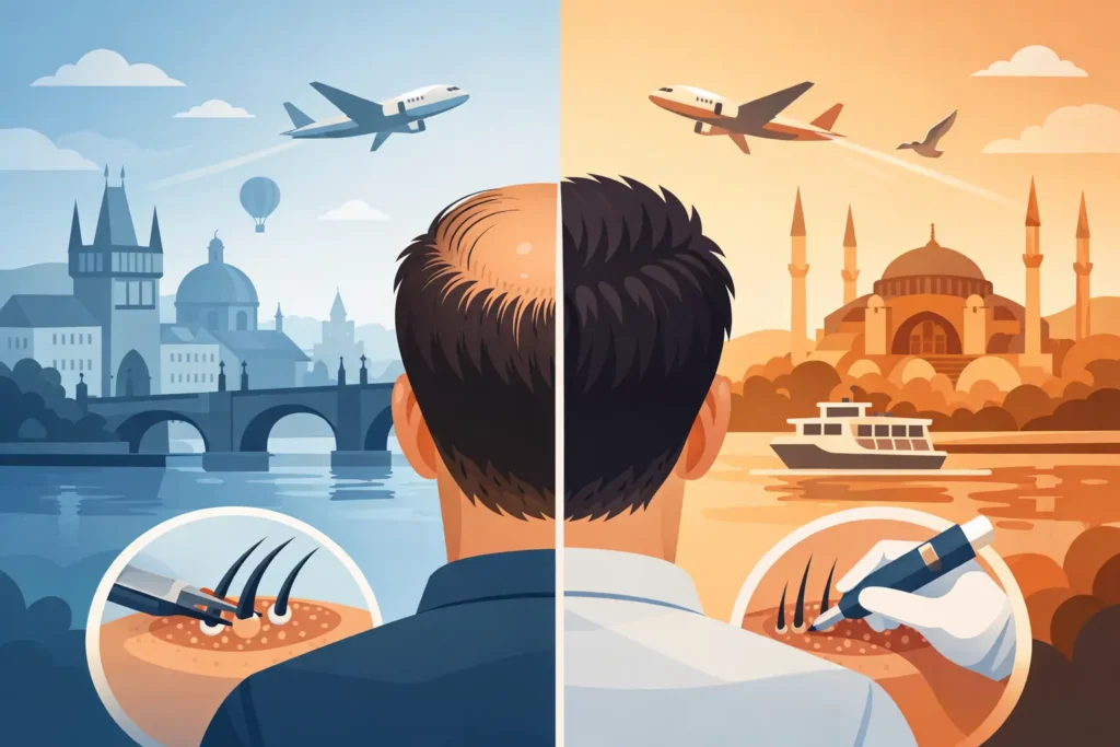 Transplantace vlasů Praha nebo Istanbul?