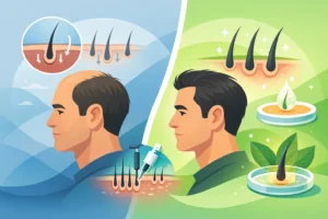 Androgenní alopecie a trvalá obnova vlasů