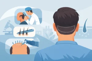 Průvodce dárcovskou oblastí vlasů před transplantací