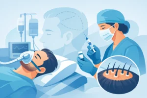 Anestezie při transplantaci vlasů bez obav